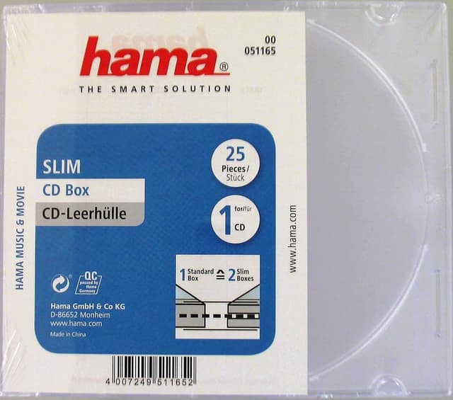 Thumbnail 2 de Hama CD-Leerhülle Slim 25er-Pack Transparent