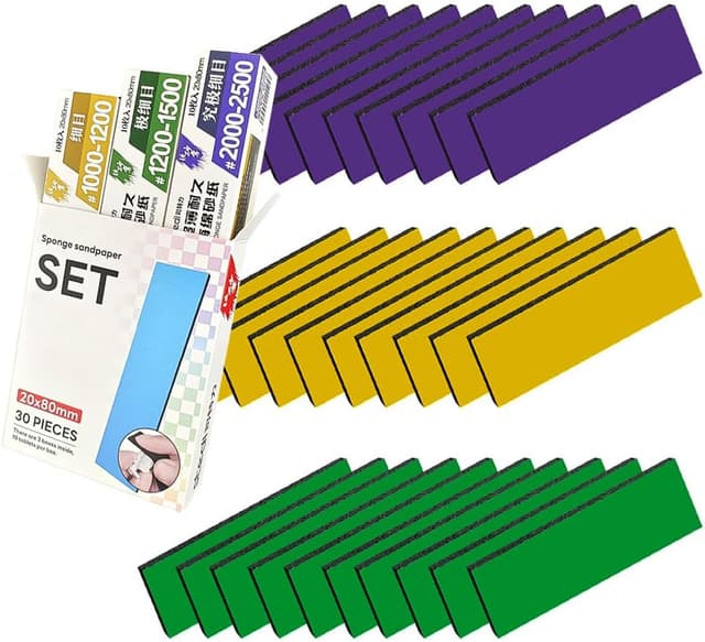 Detalle 2 de stedi Hobby Model Polishing Tools 4 PCS — ultra fine 10000 grit glass mirror grinding files for plastic & resin