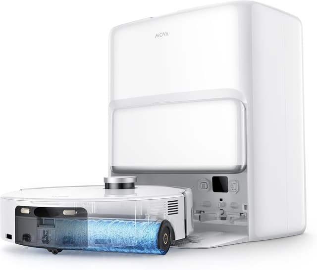 Detalle de Mova Z60 Ultra Roller SA Robot Vacuum and Mop with 26,000Pa Suction, Auto Mop Cleaning Dock & Voice Control