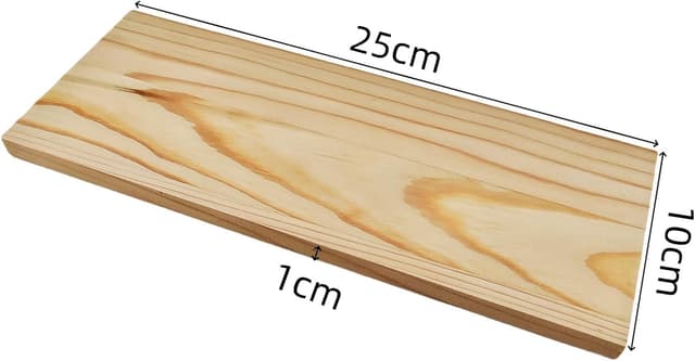 Detalle de Anktily Rechteckige Holzbretter 25 x 10 x 1 cm