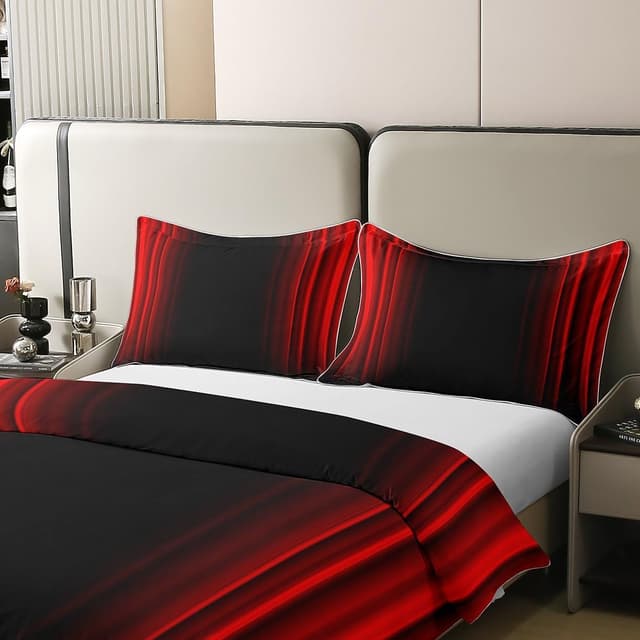 Detalle 2 de Loussiesd Abstract Ombre 100% Cotton Kids Duvet Cover Set (King) with Zipper