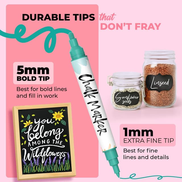 Detalle 2 de Chalkola Dual Tip Liquid Chalk Pens 10