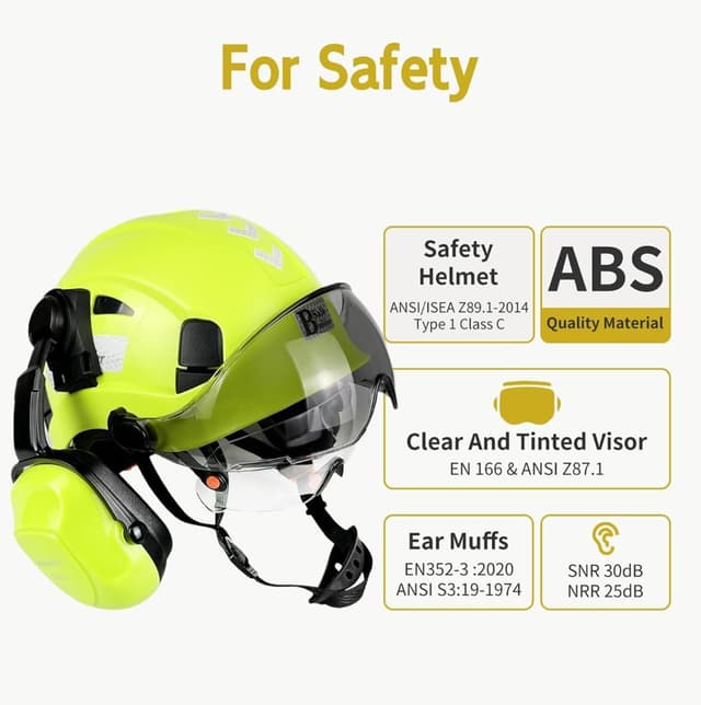 Thumbnail 1 de HaoYiShang safety helmet with visor 53-63cm