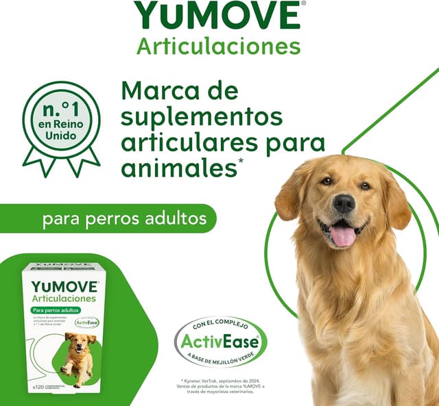 Detalle 2 de YuMOVE Articulaciones Perros 6-8 Años 🐶, 120 Comprimidos