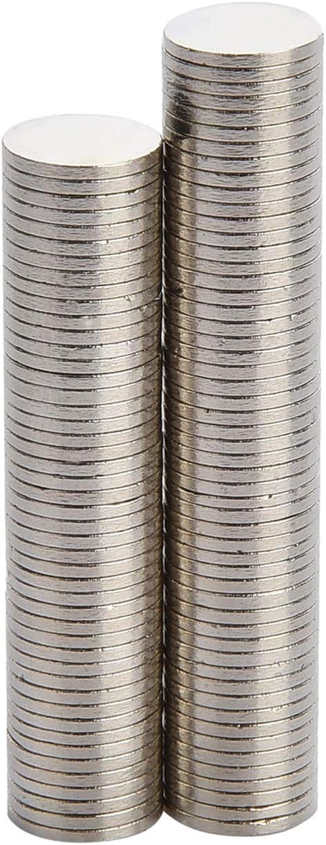 Detalle de Yizhet 50 Pack of 10 x 2 mm Neodymium magnets (small mini whiteboard, fridge & DIY) – white