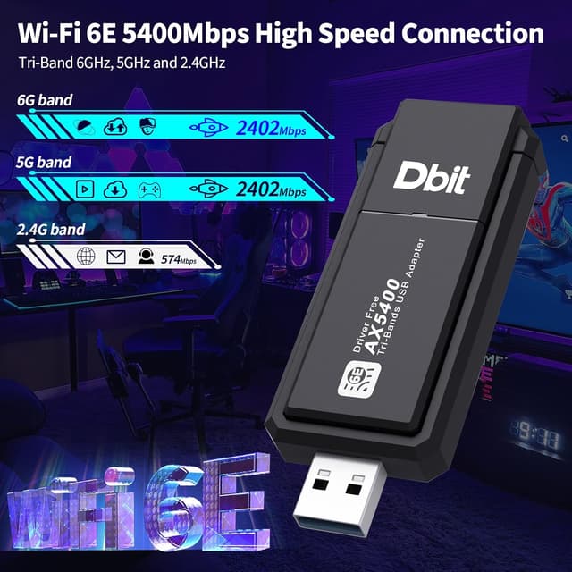 Thumbnail 3 de WiFi 6E USB Adapter AX5400M USB 3.0
