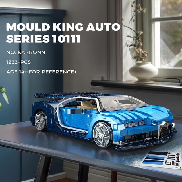 Detalle 2 de Mould King 10111, kit supercar 1222 pièces