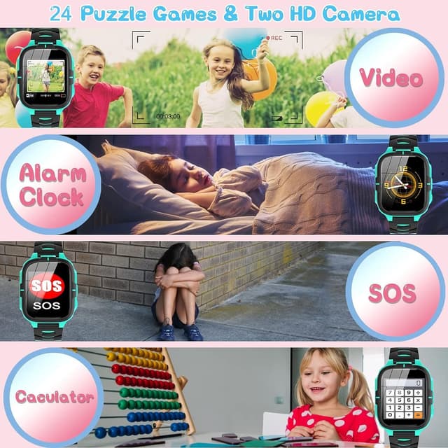 Thumbnail 4 de ELEJAFE Kids Smart Watch 1GB with 2 Cameras