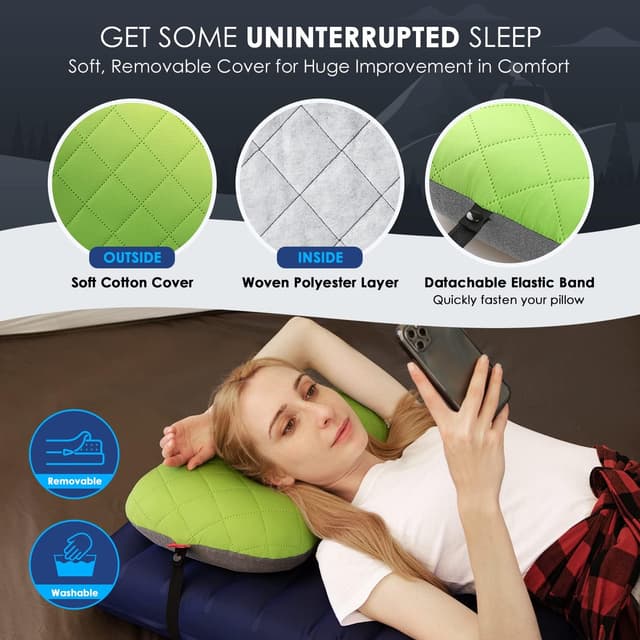 Thumbnail 3 de Hikenture Camping Pillow with 1-click valve