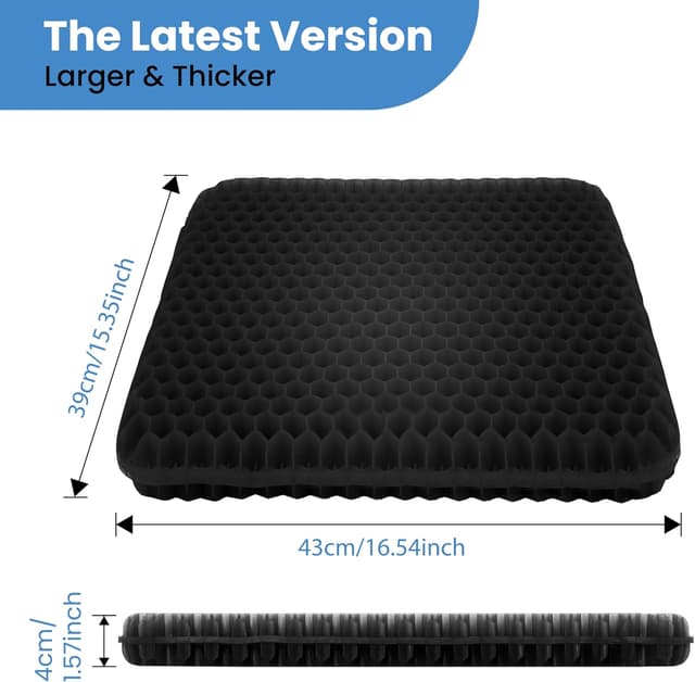 Detalle 2 de BTDZDD Gel Sitzkissen 43×39×4 cm