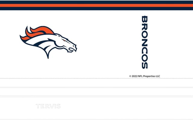 Detalle 2 de Tervis Traveler NFL Denver Broncos Arctic Triple Insulated 20oz Tumbler Travel Cup (Stainless Steel)