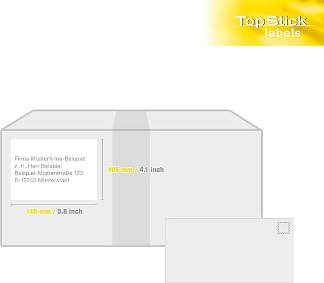 Thumbnail 4 de TopStick 8409 Etiquetas universales A4 105×148 mm, 25 hojas 📄