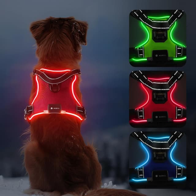 Detalle de MASBRILL Light Up Dog Harness