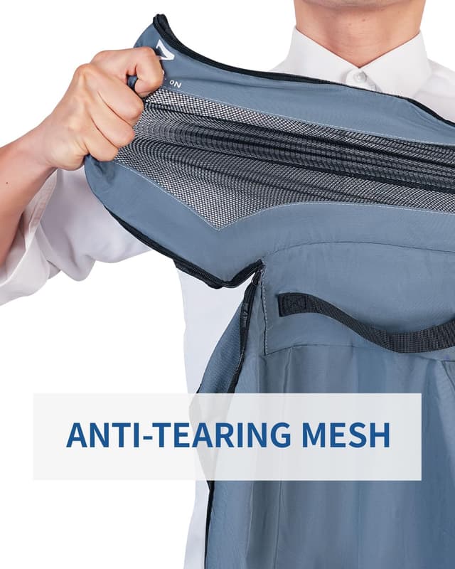 Detalle 2 de ECOHUB 7-piece Packing Cubes set in recycled PET (Blue) for suitcase and travel organisers