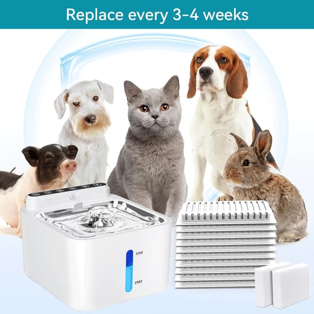 Thumbnail 4 de PLOOHT Fontaine pour Chats 10 filtres