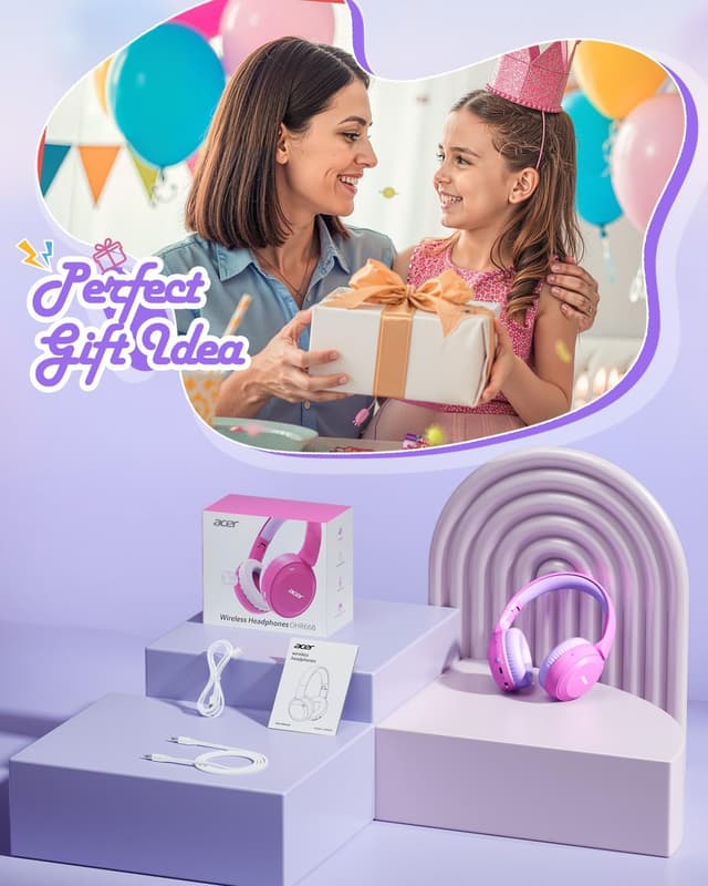 Thumbnail 4 de acer Kids Bluetooth Headphones 60H Playtime