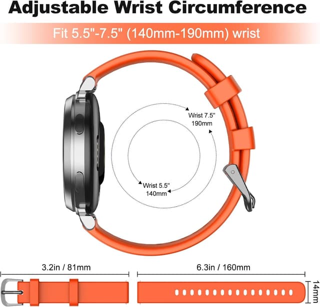 Thumbnail 4 de OVERSTEP 14mm Silicone Sport Strap for Lily 2