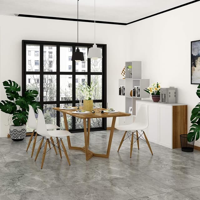 Thumbnail 1 de VEELIKE Grey Concrete Floor Tiles 30 cm