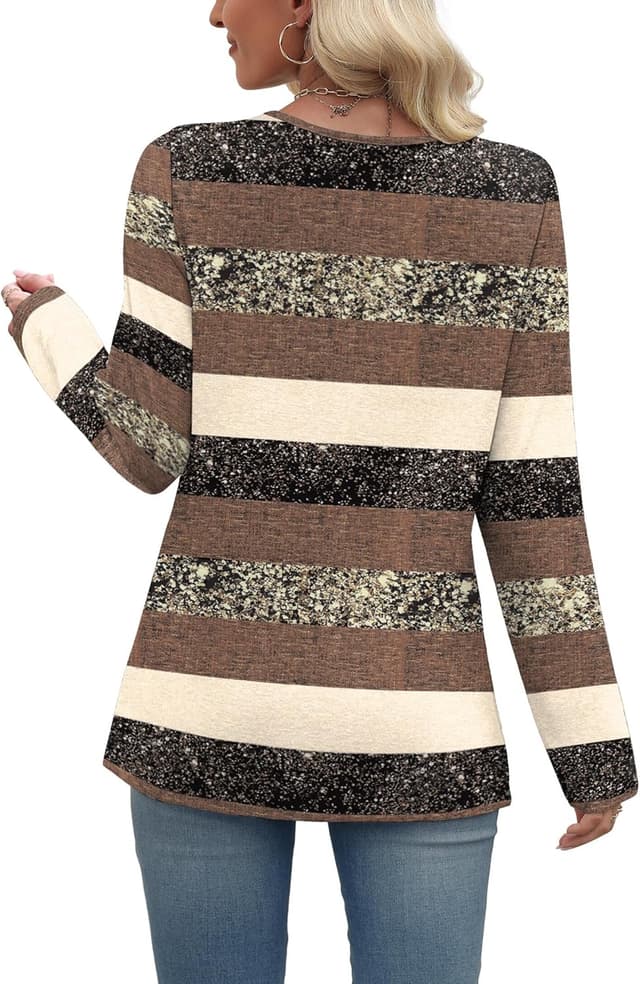 Thumbnail 4 de WIHOLL Long Sleeve V‑Neck Button Tunic Top