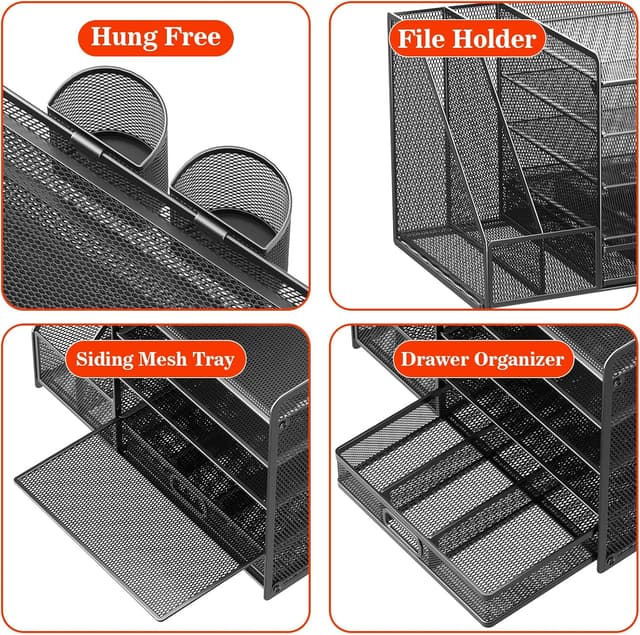 Detalle 2 de Restorgan Desk Organiser 5-tier tray organiser 🗂