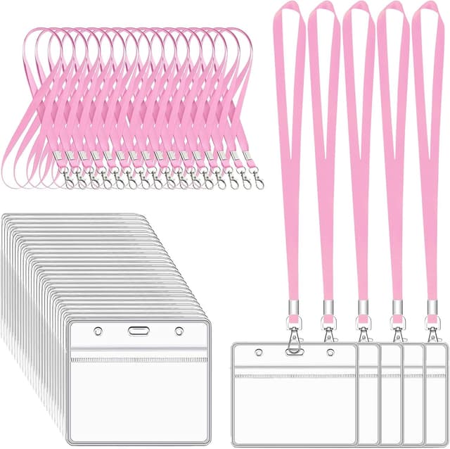 Detalle de XHDA Pink lanyards set with 45 cm