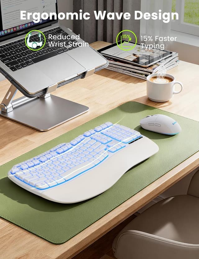 Detalle de SABlute Wireless Keyboard 2.4G Combo