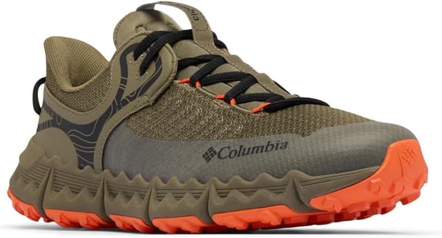Detalle de Columbia Voyager FLX Hombre 43 EU, verde piedra y naranja