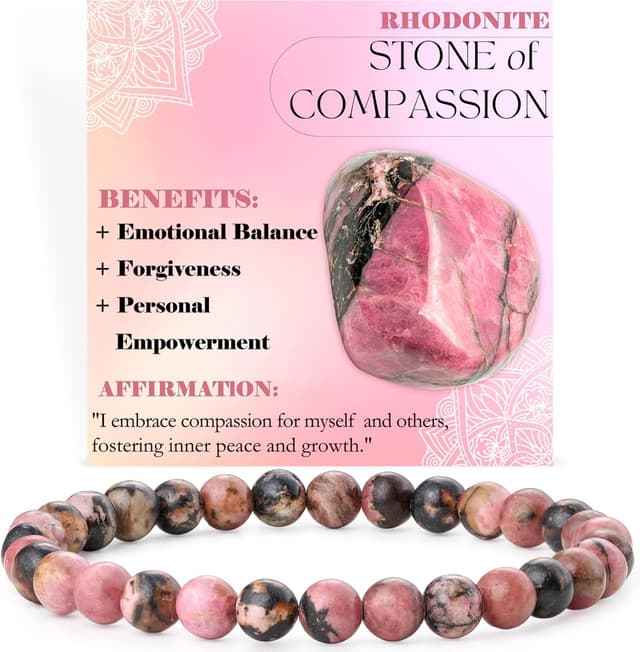 Thumbnail 4 de Bivei Braccialetto donna perline 6 mm in cristallo semiprezioso 💍