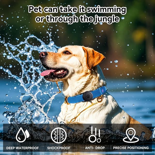 Detalle de Citymore support de collier AirTag pour chien et chat (lot de 2), étui silicone étanche