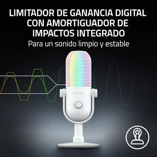 Thumbnail 4 de Razer Seiren V3 Chroma micrófono condensador USB blanco 🎙