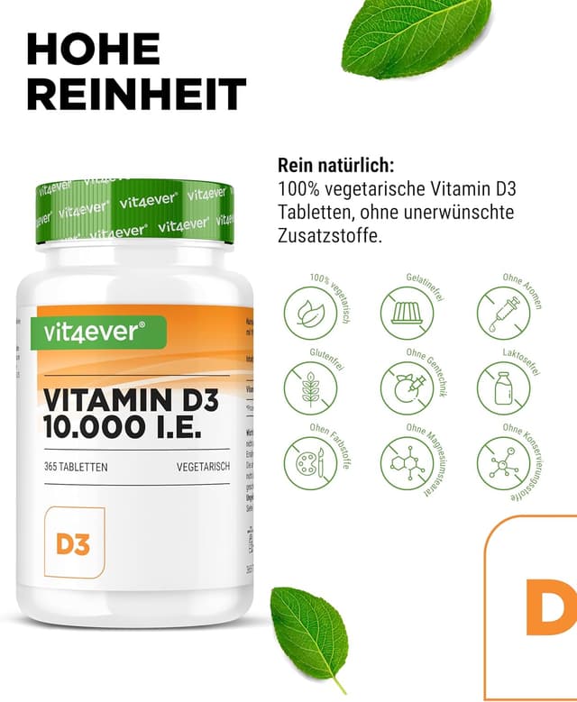 Detalle de Vitamin D3 10.000 IE Depot - 365 Tabletten