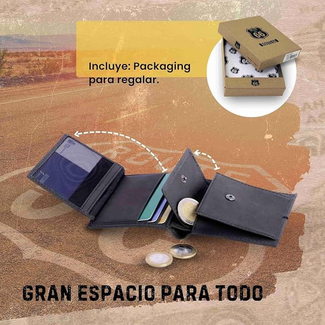 Thumbnail 4 de Route 66 Luis monedero RFID 1 pieza