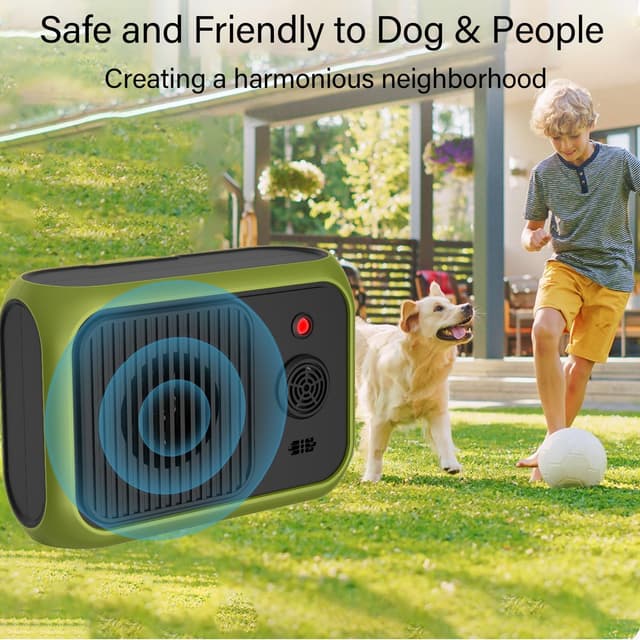 Detalle 2 de Anti Barking Devices for Dogs ultrasonic deterrent (waterproof, rechargeable) – up to 50ft range