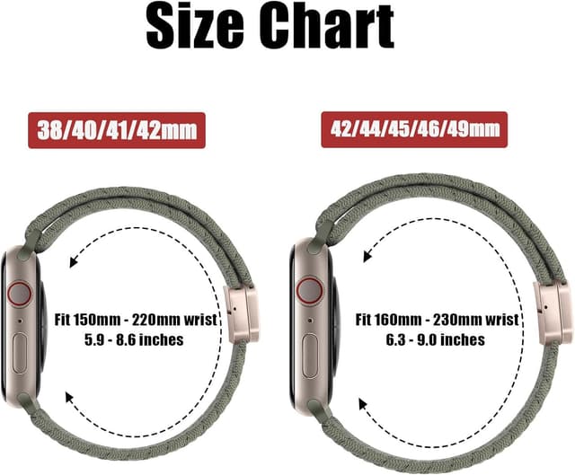 Detalle 2 de HITZEE nylon magnetic Apple Watch strap