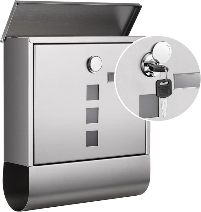 Detalle de SONGMICS GMB020S02 Briefkasten 10 x 30,8 x 33,8 cm