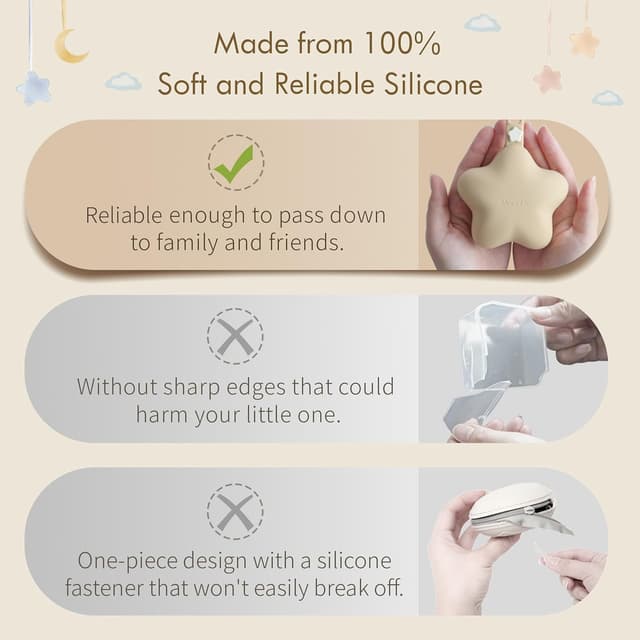 Thumbnail 3 de Moonkie Dummy Case 2 Pack pacifier holder