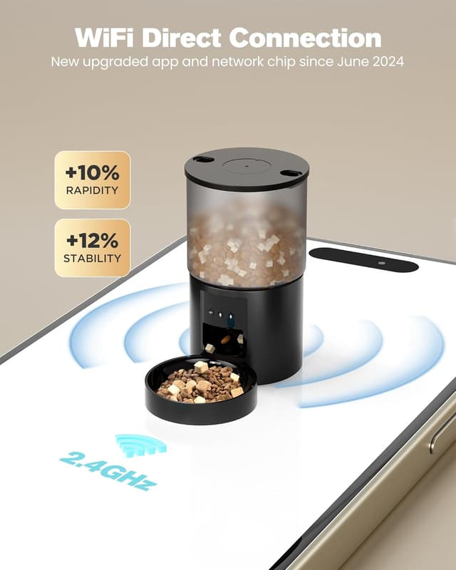 Thumbnail 1 de Automatic Cat Food Dispenser 4L — WiFi feeder for pets