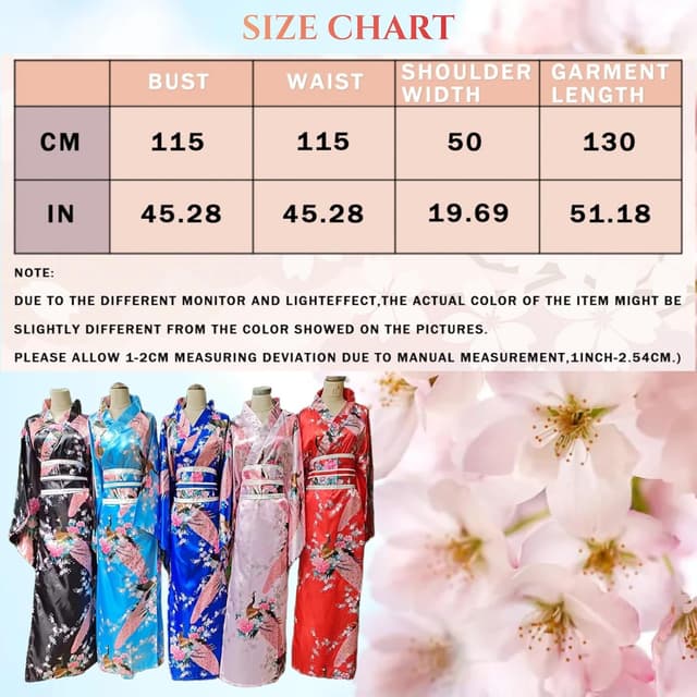 Thumbnail 4 de Conjunto Yukata Kimono Japonés Mujer 130 cm