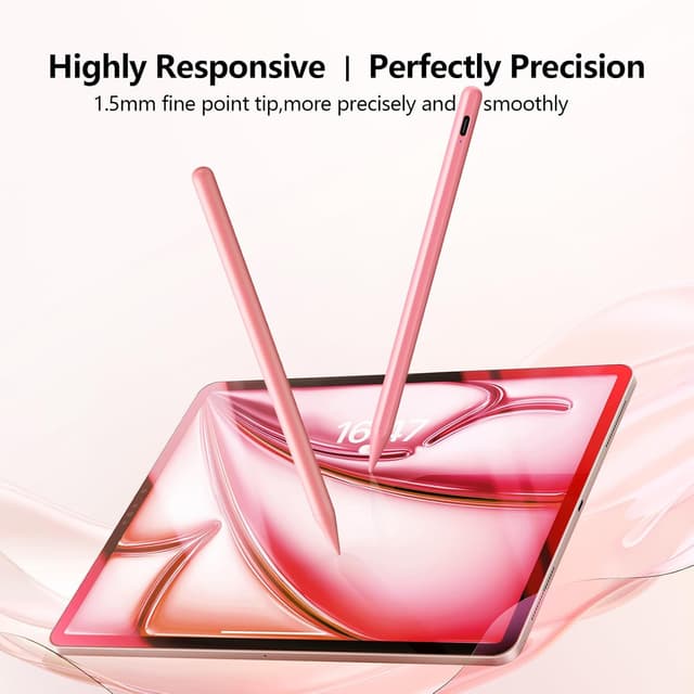 Detalle 2 de Stylus Pen for iPad 2X Fast Charge, Compatible 2018–2025 ✏