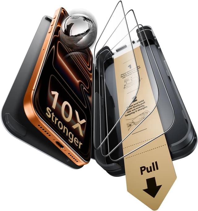 Detalle de ESR Accessory Glass 3 Pack for iPhone 17 Pro Max