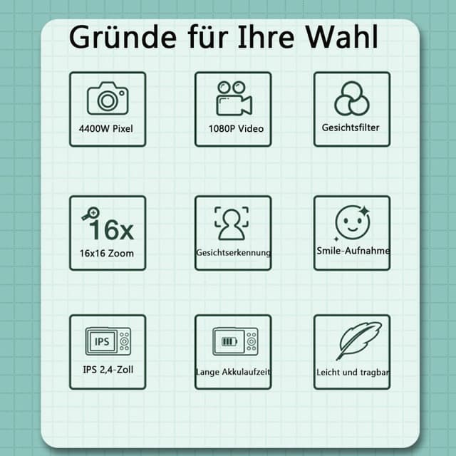 Detalle 2 de Kinsi DC403 Cámara Digital Rosa 24MP con Pantalla 2.4"