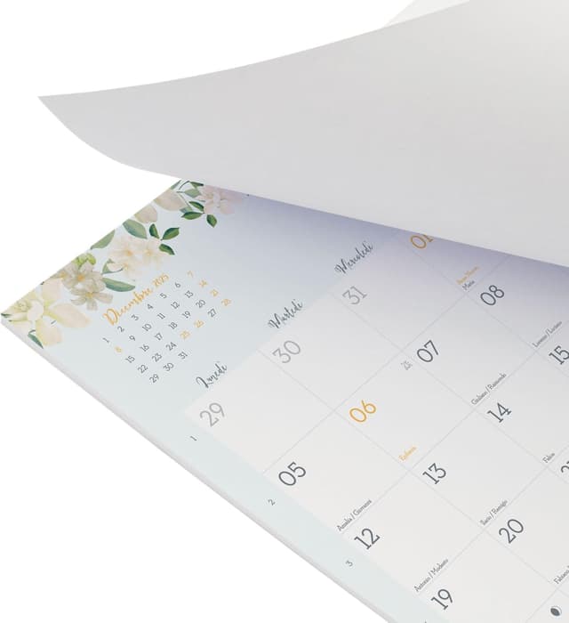 Detalle de Finocam Calendario con calamita 2026 250x200 mm, layout mensile Gennaio–Dicembre 2026