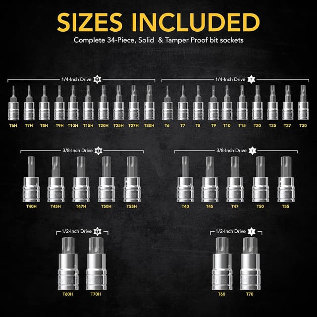 Thumbnail 5 de LEXIVON Master 34-piece Torx bit set