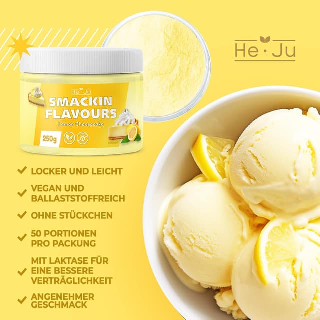 Thumbnail 6 de He-Ju Flavour Pulver Lemon Cheesecake 250g 🍋