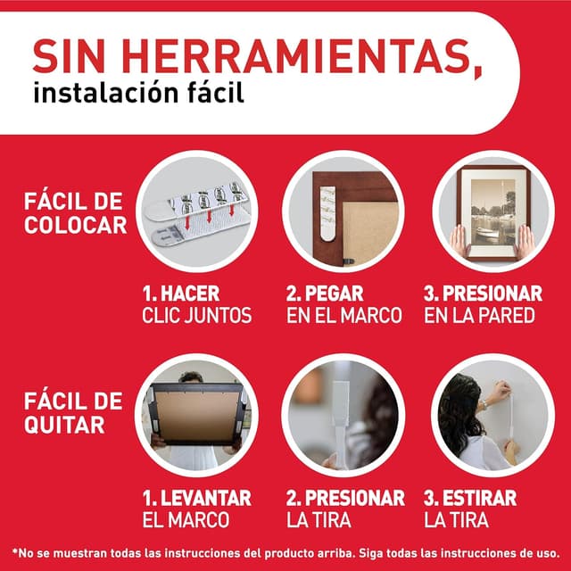 Thumbnail 6 de Command Tiras Adhesivas para Colgar Cuadros 14 pares 🖼