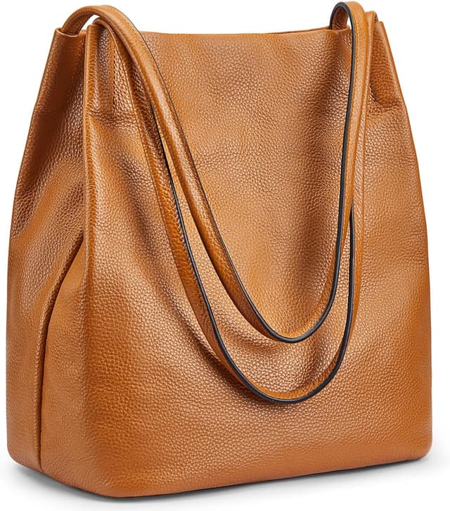 Detalle de Kattee Borsa a tracolla da donna in morbida pelle con chiusura magnetica superiore, grande