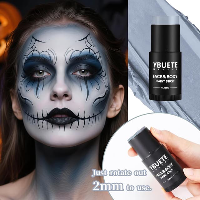 Detalle 2 de YBUETE Grey Face Body Stick mit Deckkraft