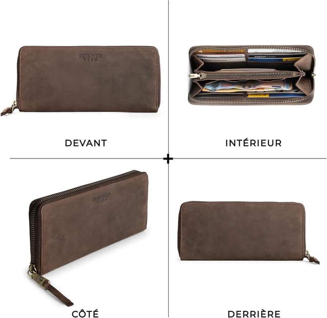 Thumbnail 4 de Berliner Bags Palma portefeuille cuir 20 cm