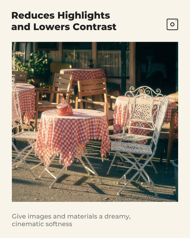 Detalle de K&F CONCEPT Filter 62 mm Black Promist 1/8 „Nano-Klear“ – Promist-Effekt für Video und Portrait