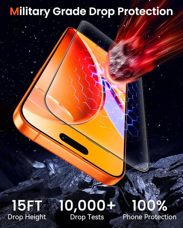 Detalle de Mkeke 17 Pro Max Screen Protector 3-Pack